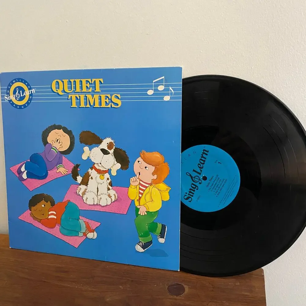 Vintage 1987 Quiet Times Sing & Learn Vinyl Record